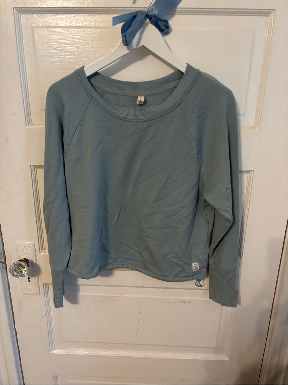 Women's Crewneck Pullover Sweater in Light Blue